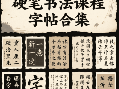 【硬笔书法课程】【字帖合集】（覆盖大部分名家课程）73.1GB（共724个项目）